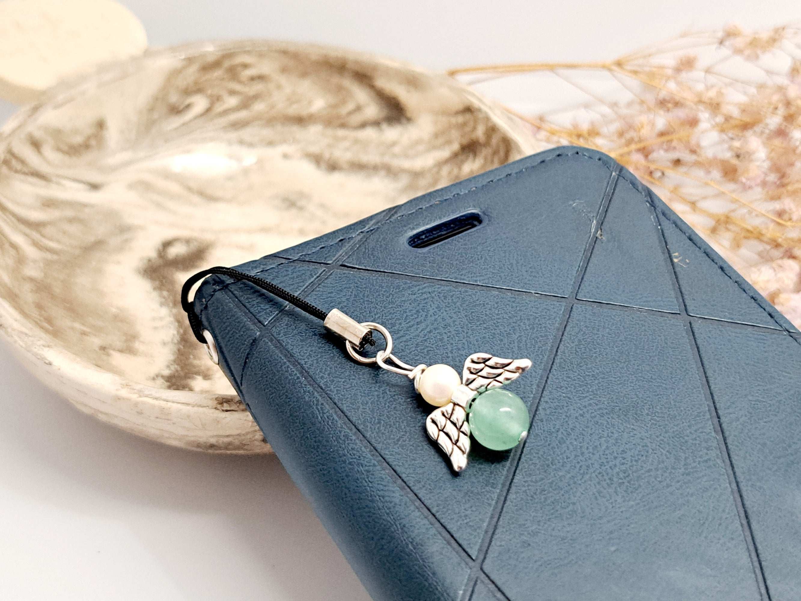 Ange Porte-Bonheur Pierre Naturelle | Cadeau Secret Santa Noël