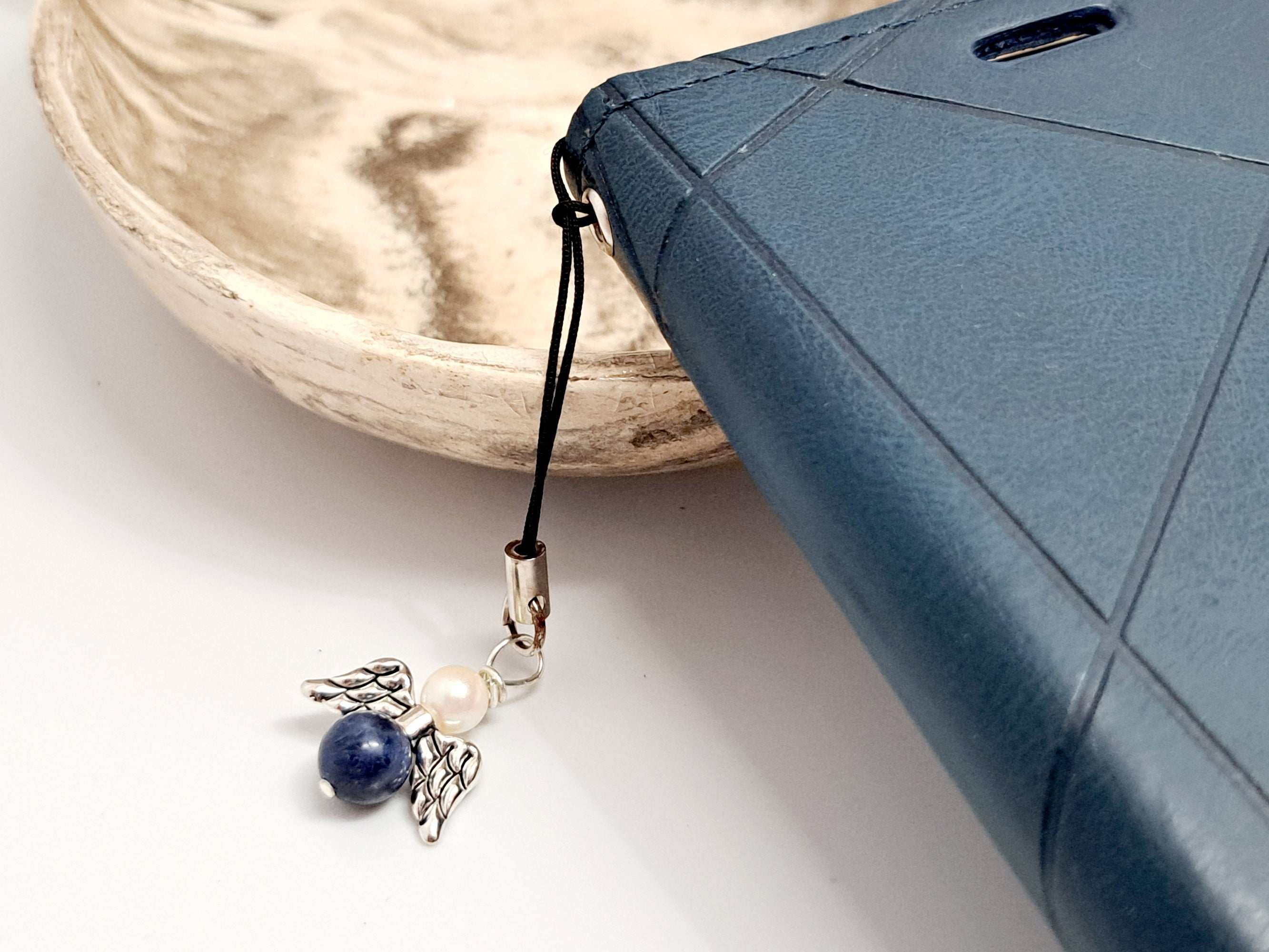 Ange Porte-Bonheur Pierre Naturelle | Cadeau Secret Santa Noël