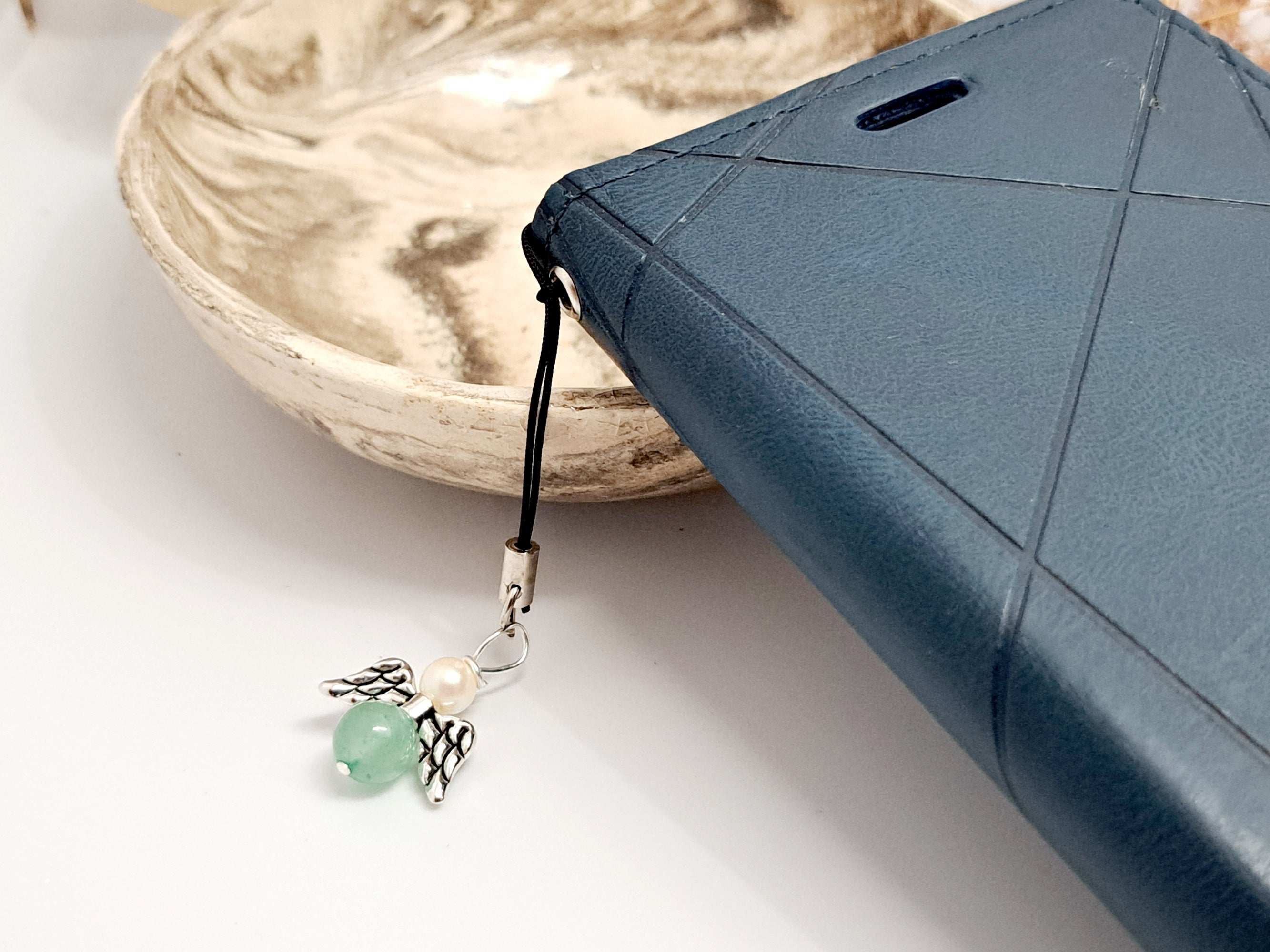 Ange Porte-Bonheur Pierre Naturelle | Cadeau Secret Santa Noël