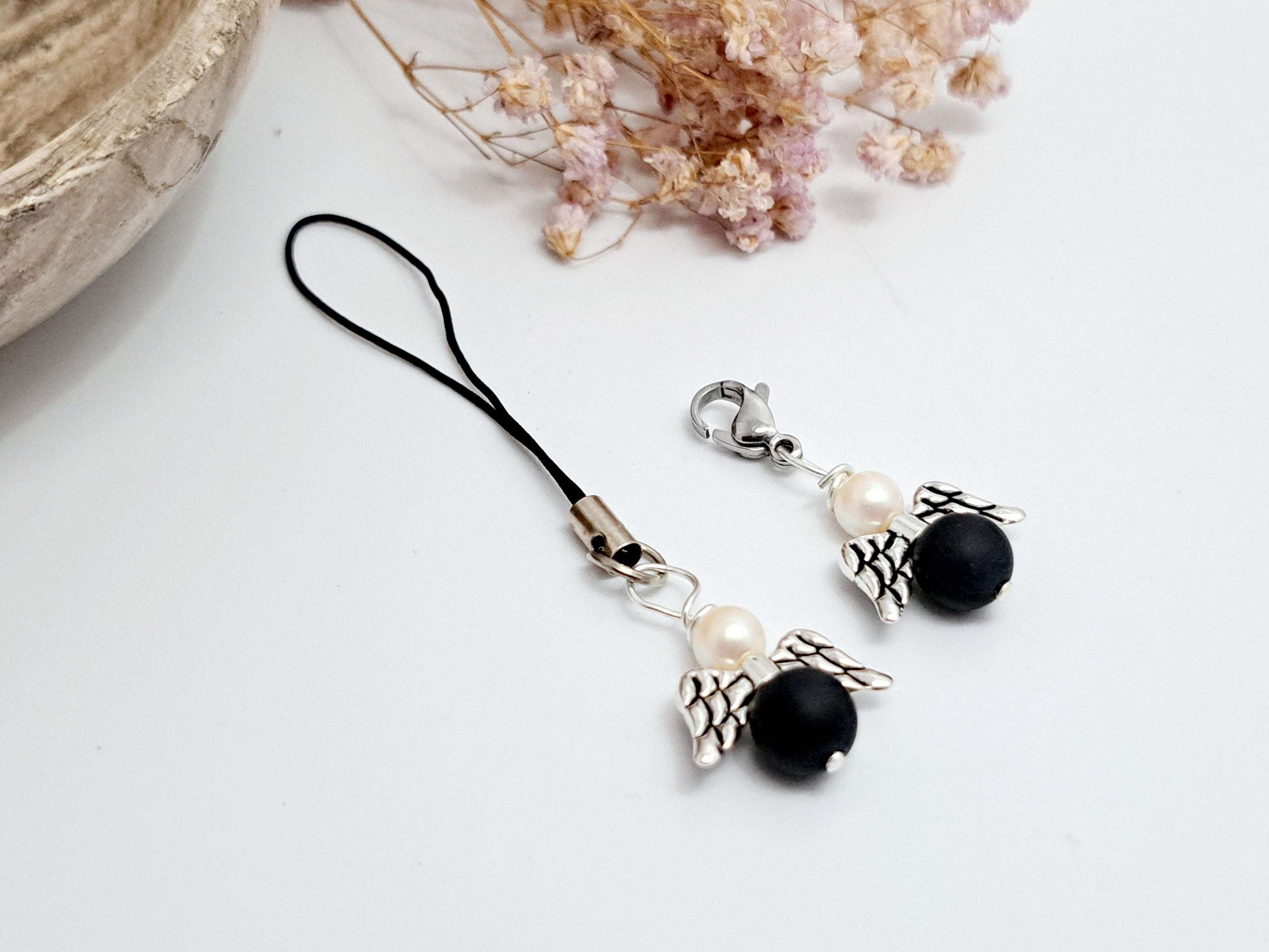 Ange Porte-Bonheur Pierre Naturelle | Cadeau Secret Santa Noël