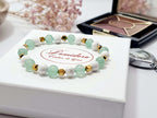Bracelet Dame Howlite & Aventurine | Douceur, Anti-Stress & Cadeau Éco