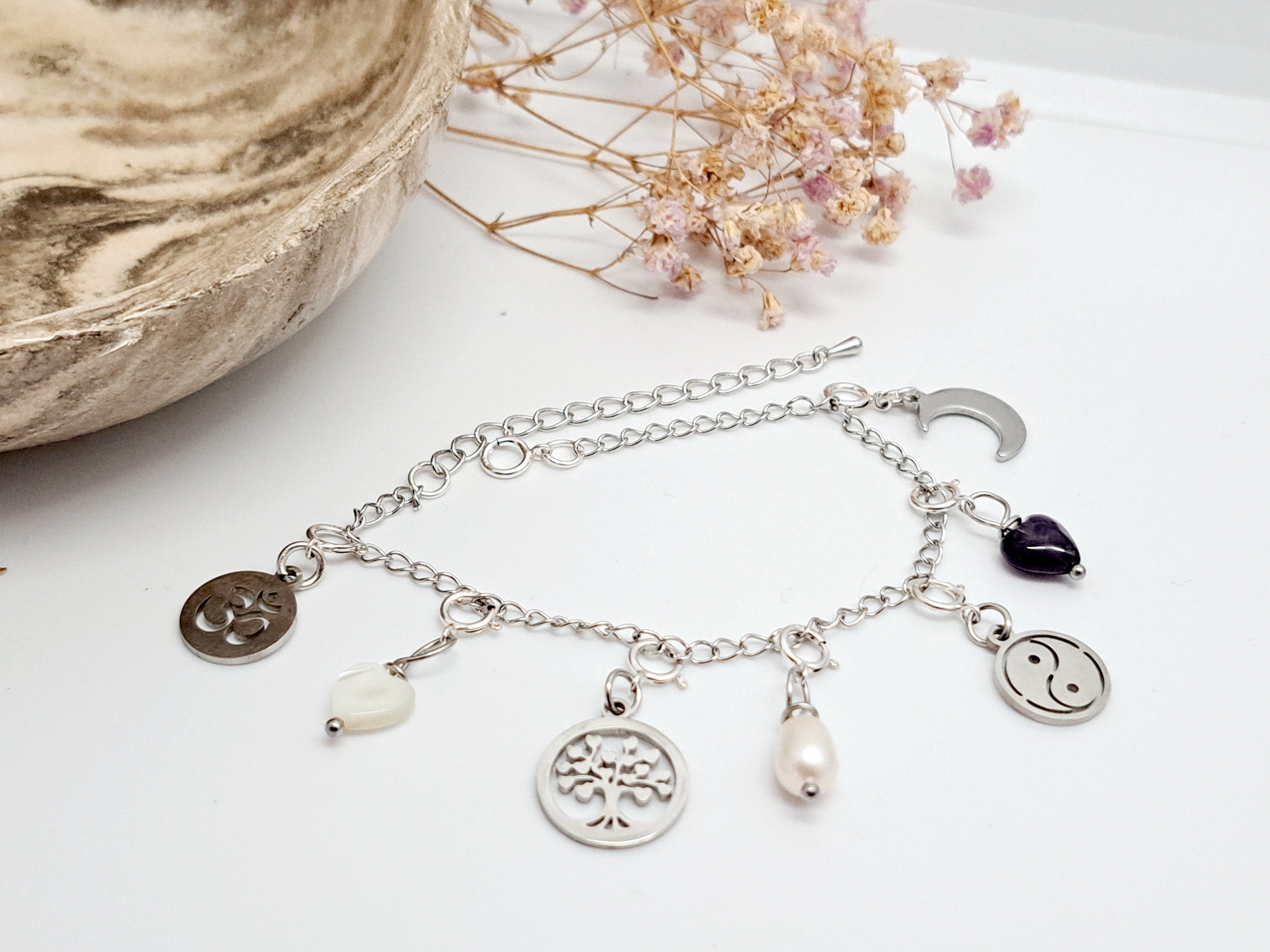 Bracelet Chaînette en Acier Inoxydable – Base pour Charms Personnalisés