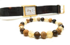Bracelet Homme Pierres Naturelles | Citrine, Bronzite : Motivation & Nouveaux Départs