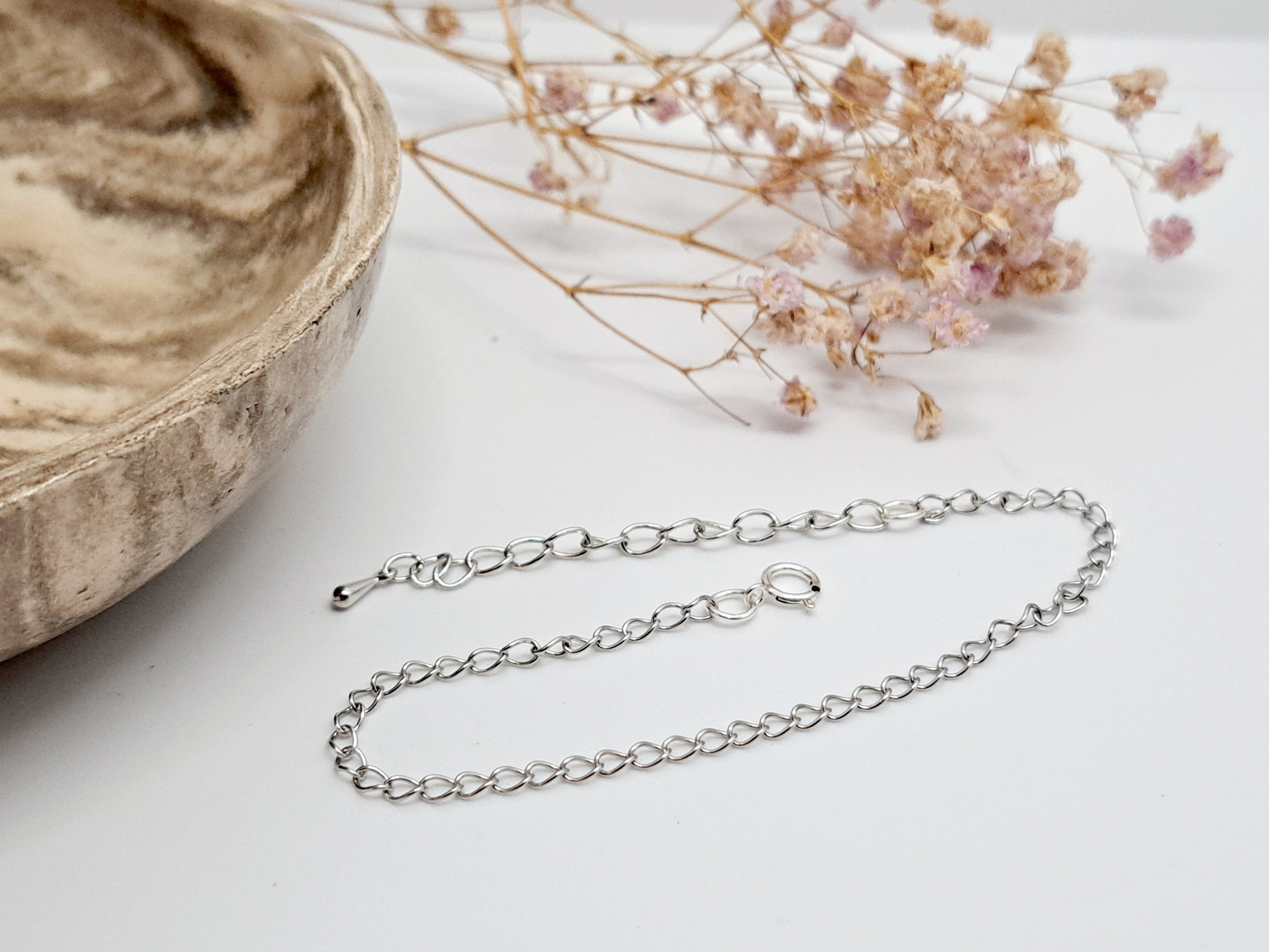 Bracelet Chaînette en Acier Inoxydable – Base pour Charms Personnalisés