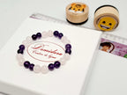Bracelet Enfant Quartz Rose & Améthyste | Réconfort & Petits Chagrins