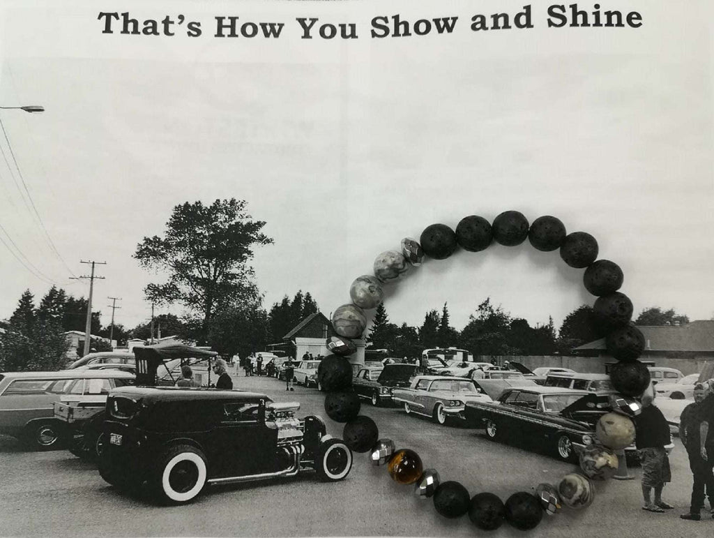 Bracelet Homme Confiance | Œil de Tigre, Jaspe Picasso & Lave 8mm