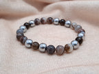Bracelet Femme Volonté - Agate Botswana, Quartz Fumé & Hématite