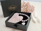 Coffret Cadeau Luxe Noël : Gua Sha Quartz Rose/Aventurine & Bracelet Pierres Naturelles - Rituel Bien-Être