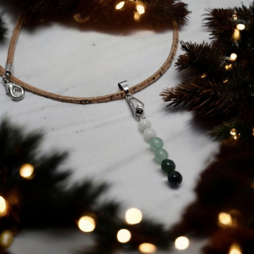 Pendentif Intention "Nouveau Départ" | Pierre de Lune, Aventurine & Agate Mousse