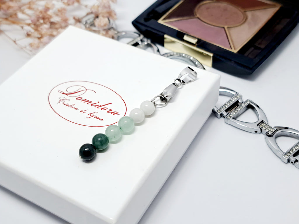 Pendentif Intention "Nouveau Départ" | Pierre de Lune, Aventurine & Agate Mousse